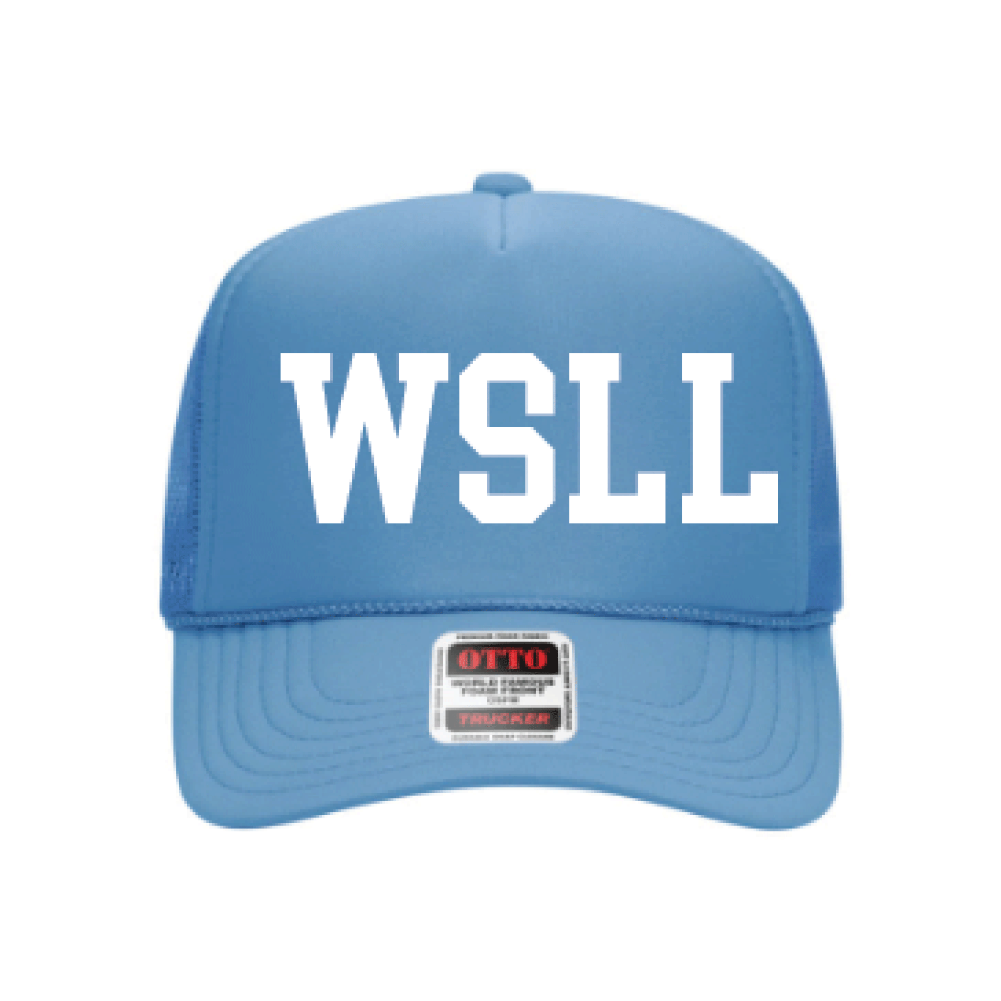 Columbia Blue/White 3D Puff Trucker Hat