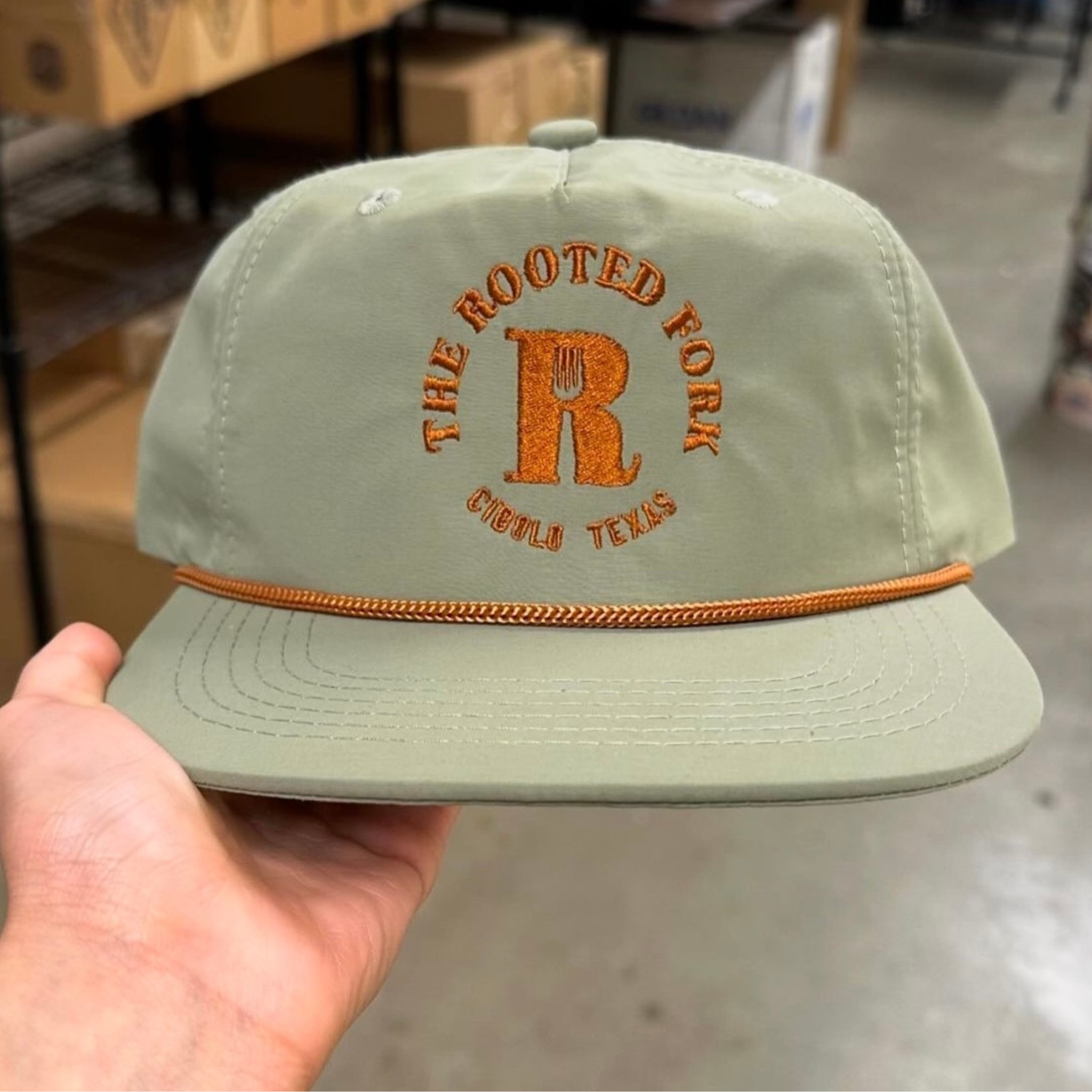 Smoke Green/Copper Rope Hat