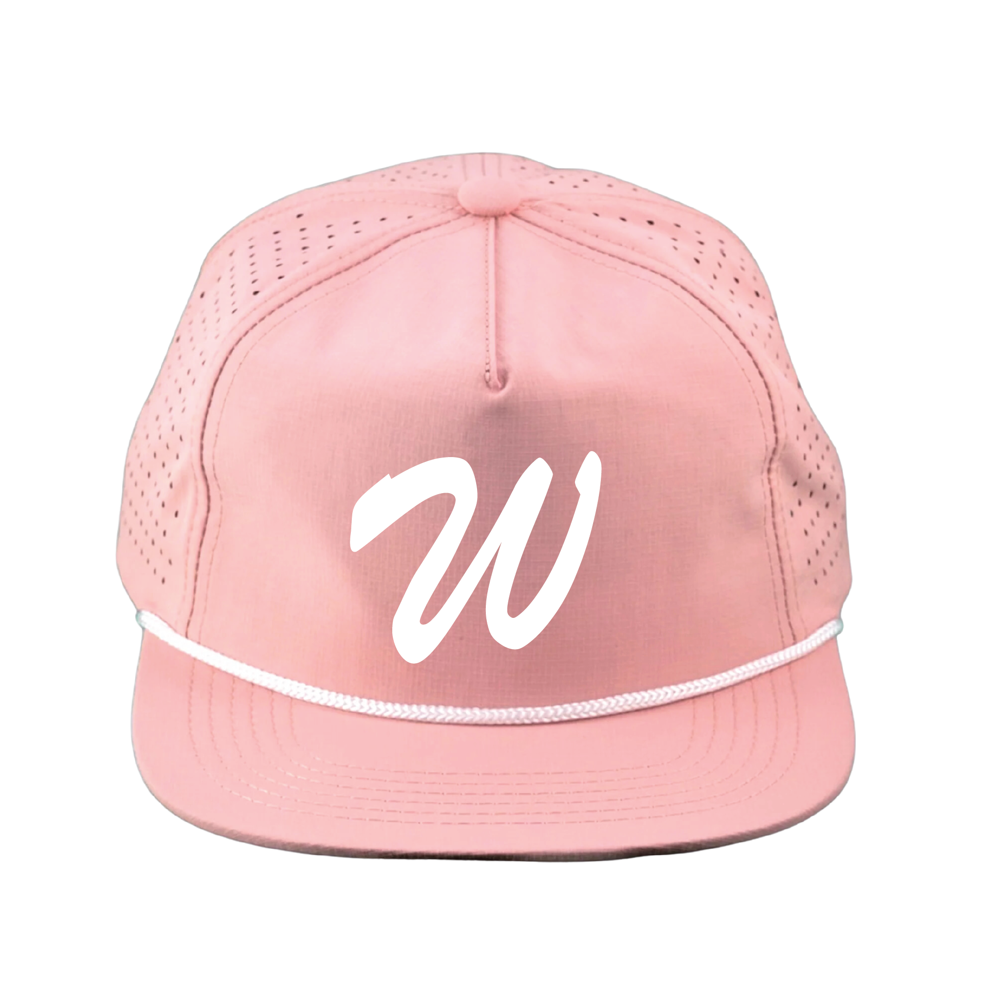 Perforated Nylon Ripstop Rosa Pink/White Rope