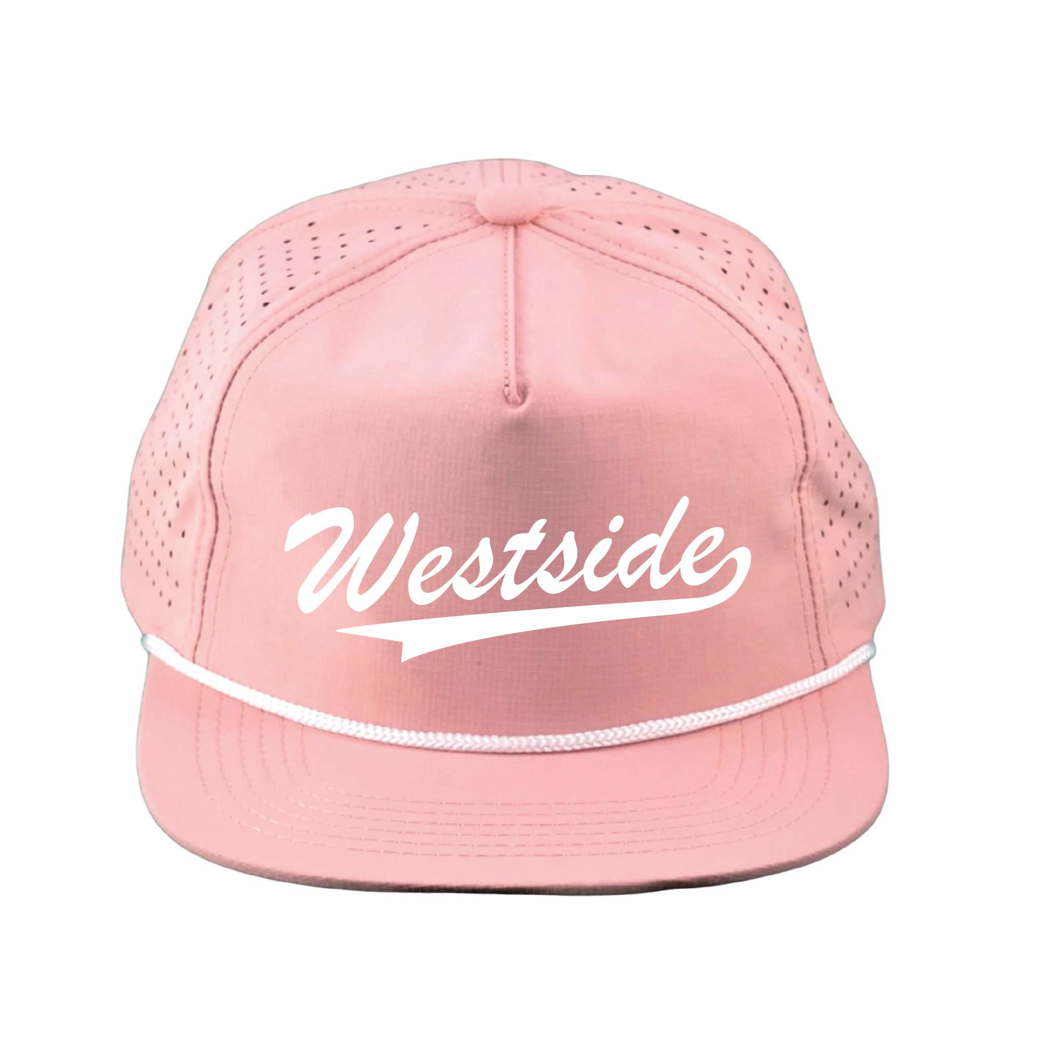 Perforated Nylon Ripstop Rosa Pink/White Rope