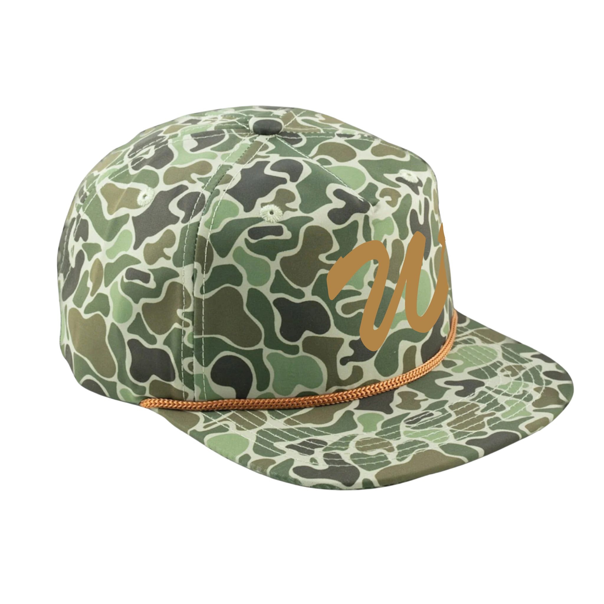 Welcome to the Jungle Camo/Copper Nylon Rope Hat