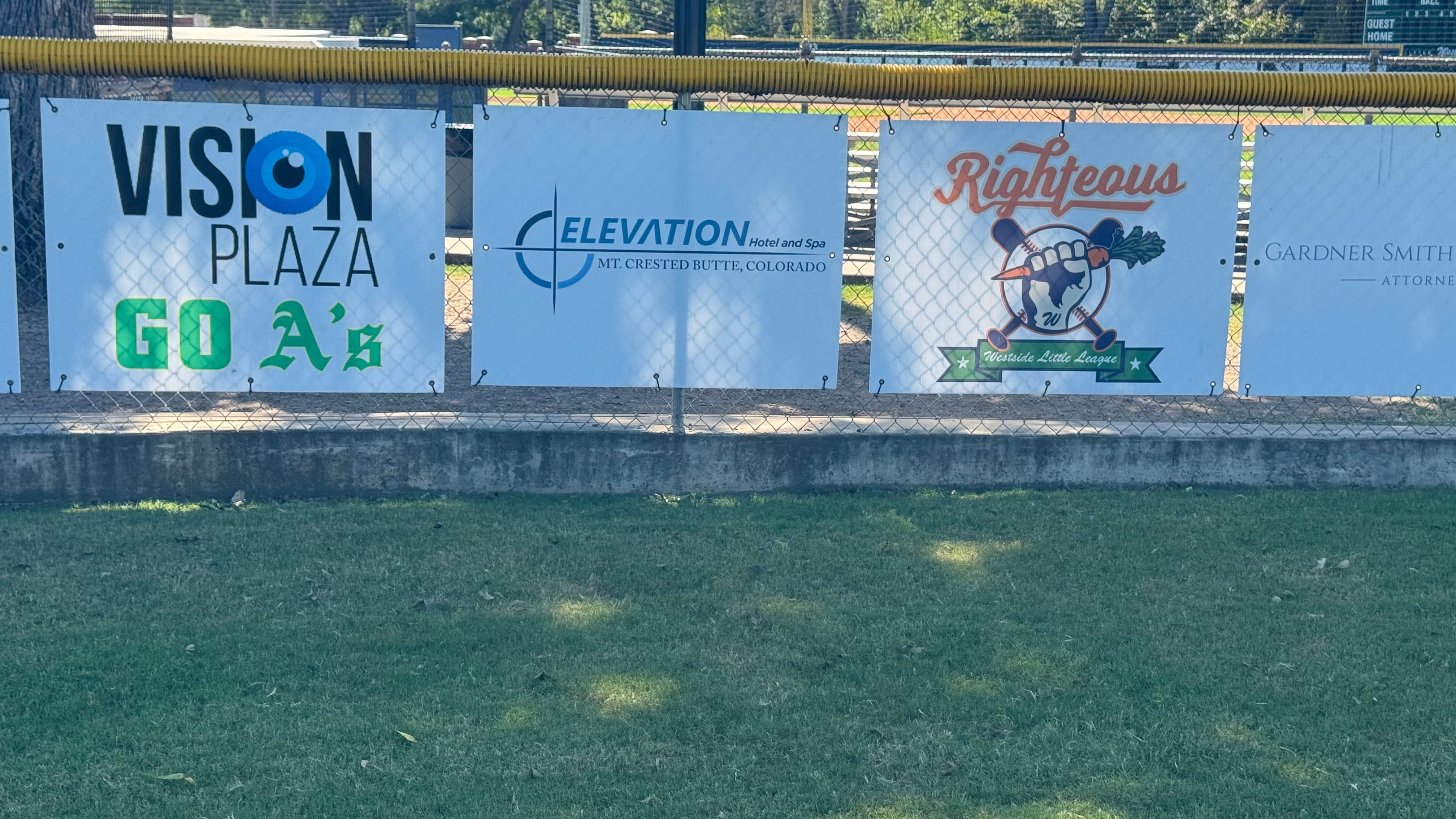 Outfield Wall Signs