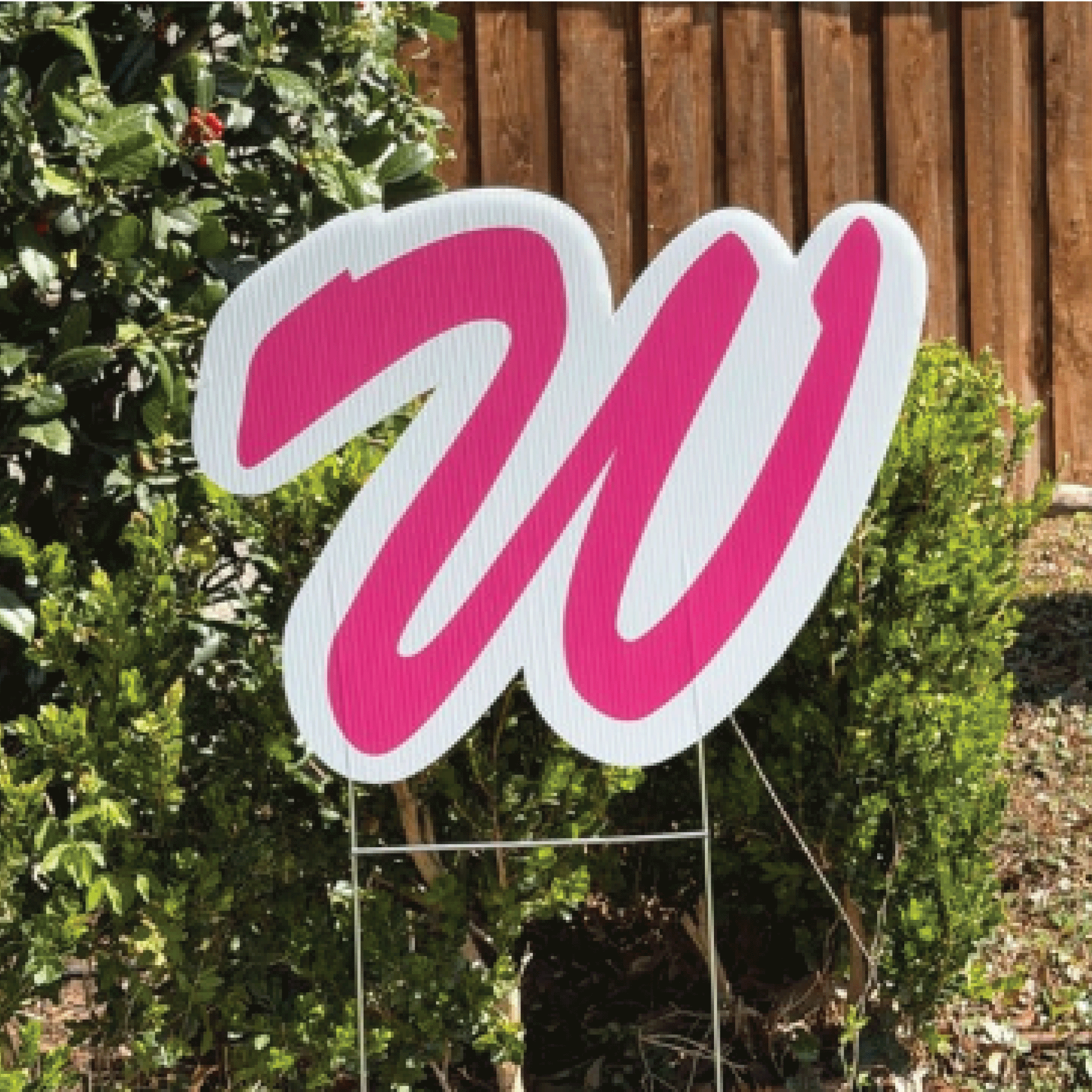 Westside Pink Little League Yard Sign