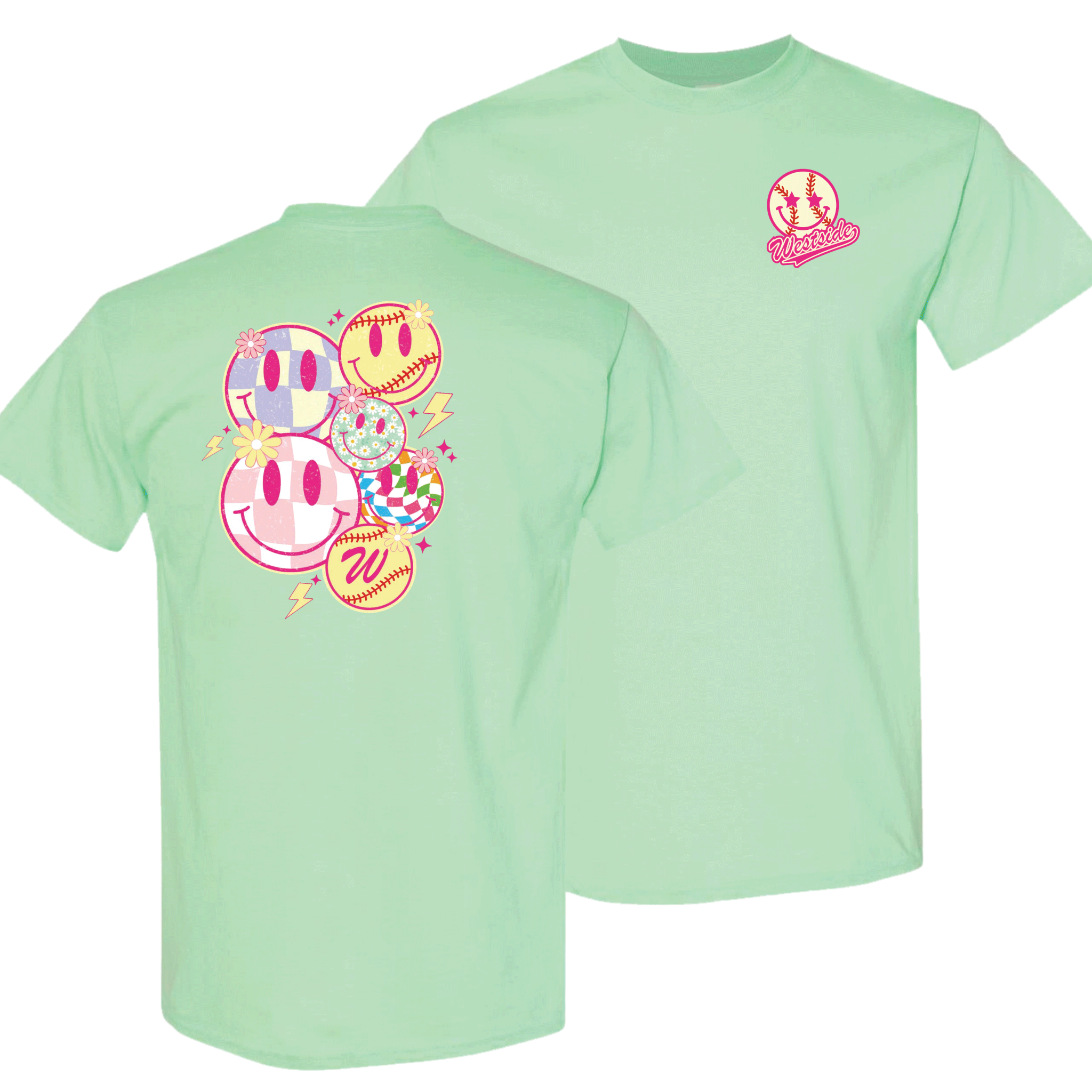 Westside Smiley Cotton Short Sleeve Shirt (Youth)